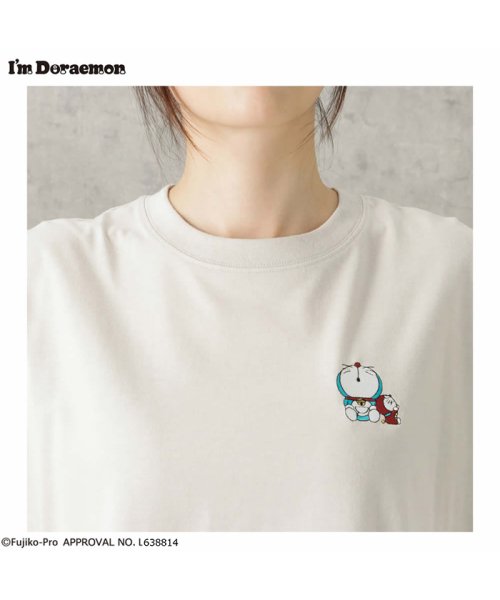 MAC HOUSE(women)(マックハウス（レディース）)/I'ｍ Doraemon アイムドラえもん ワンポイント刺繍Tシャツ 3283－1865/img07