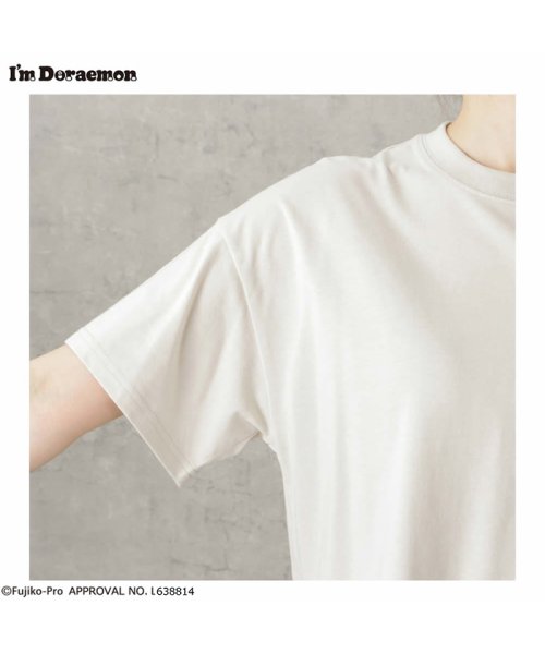 MAC HOUSE(women)(マックハウス（レディース）)/I'ｍ Doraemon アイムドラえもん ワンポイント刺繍Tシャツ 3283－1865/img08