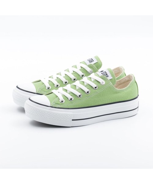 CONVERSE(コンバース)/コンバース CONVERSE レディース スニーカー オールスター ローカット 厚底 グリーン ネイビー ホワイト 緑 紺 白 かわいい シューズ 靴 CO－A/img03