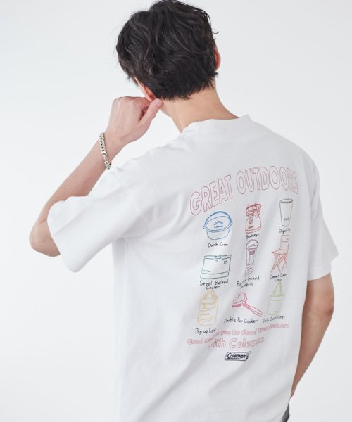 coen(coen)/Coleman（コールマン）別注キャンプモチーフプリントTシャツ/img11