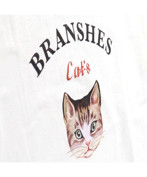 BRANSHES(ブランシェス)/【Cat's ISSUE】ネコプリント半袖Tシャツ（おとな）/img03