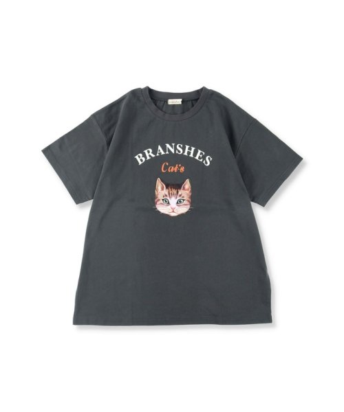 BRANSHES(ブランシェス)/【Cat's ISSUE】ネコプリント半袖Tシャツ（おとな）/img09