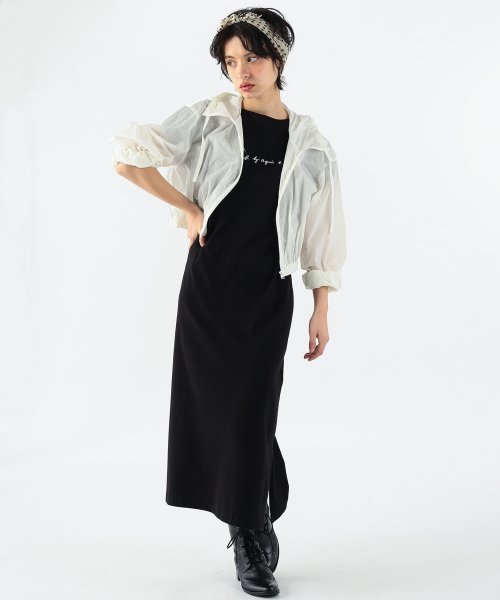 To b. by agnes b.(トゥービー　バイ　アニエスベー)/WEB限定 WT32 ROBE Iラインスリットワンピース/img01