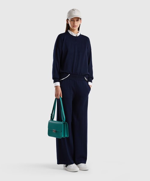 BENETTON (women)(ベネトン（レディース）)/コットンワイドスウェットパンツ/img02