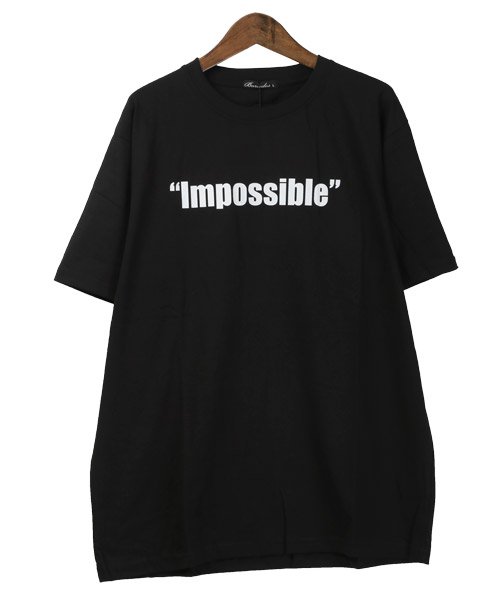 LUXSTYLE(ラグスタイル)/Impossibleロゴプリント半袖Tシャツ/Tシャツ メンズ レディース 半袖 ロゴ プリント 英字 プリントTシャツ/img08