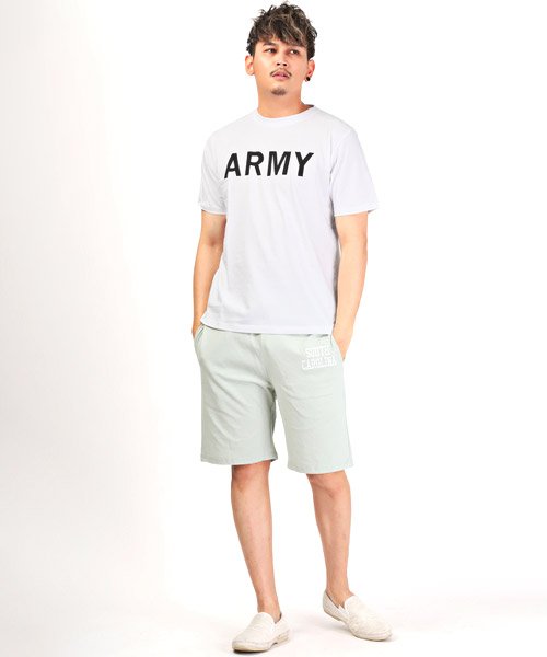 LUXSTYLE(ラグスタイル)/ARMYロゴプリント半袖Tシャツ/Tシャツ メンズ 半袖 ロゴ プリント ARMY ミリタリー ワンポイント/img04