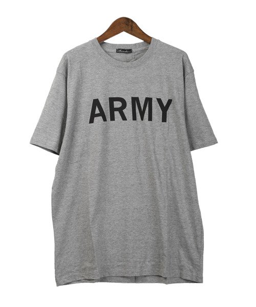 LUXSTYLE(ラグスタイル)/ARMYロゴプリント半袖Tシャツ/Tシャツ メンズ 半袖 ロゴ プリント ARMY ミリタリー ワンポイント/img06