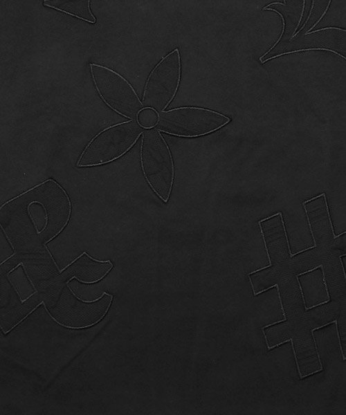 LUXSTYLE(ラグスタイル)/LUXE/R(ラグジュ)ふくれジャガードビッグロゴ貼り付け半袖Tシャツ/Tシャツ メンズ レディース 半袖 ビッグロゴ ワッペン 春夏/img13
