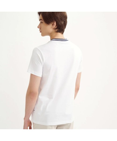 ＡＩＧＬＥ MEN(エーグル　メンズ)/吸水速乾 ネックストライプロゴTシャツ/img02