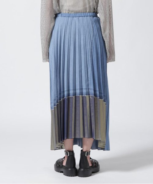 NAKAGAMI(ナカガミ) デニム×メタリックプリーツスカート 