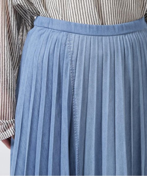 NAKAGAMI(ナカガミ) デニム×メタリックプリーツスカート 