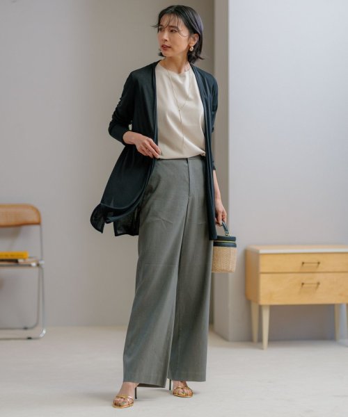 【UVケア/接触冷感】マルチ機能 シアー ロング カーディガン マルチ機能 シアー 品番 カーディガン