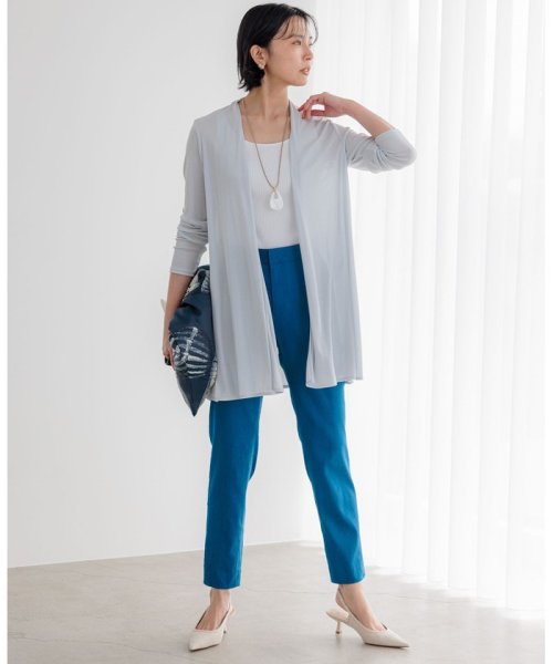 【UVケア/接触冷感】マルチ機能 シアー ロング カーディガン マルチ機能 シアー 品番 カーディガン