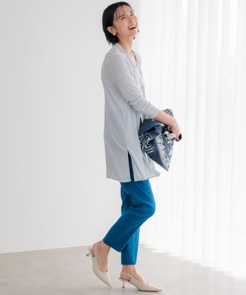 【UVケア/接触冷感】マルチ機能 シアー ロング カーディガン マルチ機能 シアー 品番 カーディガン