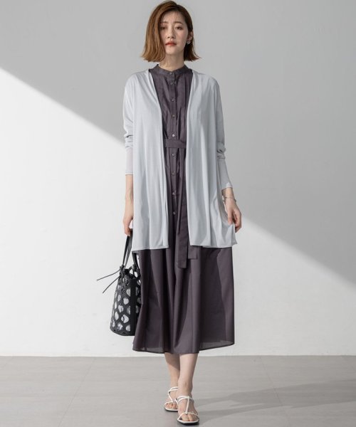 【UVケア/接触冷感】マルチ機能 シアー ロング カーディガン マルチ機能 シアー 品番 カーディガン