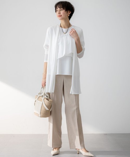 【UVケア/接触冷感】マルチ機能 シアー ロング カーディガン マルチ機能 シアー 品番 カーディガン