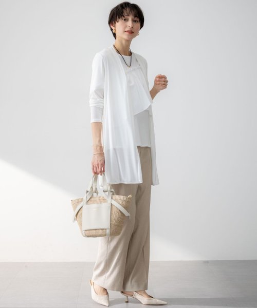 【UVケア/接触冷感】マルチ機能 シアー ロング カーディガン マルチ機能 シアー 品番 カーディガン