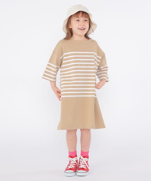 SHIPS KIDS(シップスキッズ)/SHIPS KIDS:100～155cm / パネル ボーダー ワンピース/img11