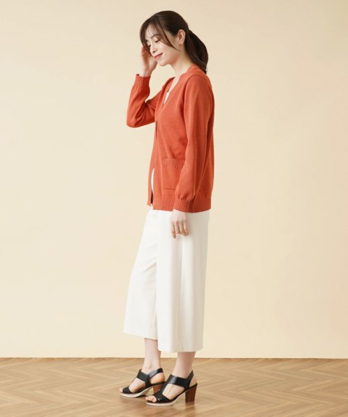 Vネックニットカーディガン 