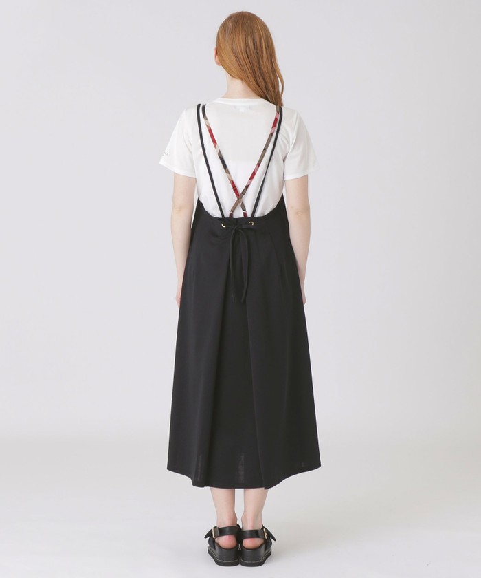 ハイカウントシルケットポンチエプロンドレス×Tシャツセット BLUE LABEL CRESTBRIDGE（ブルーレーベルクレストブリッジ）の