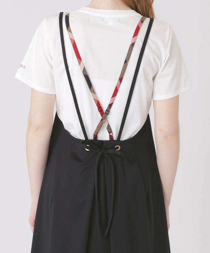 ハイカウントシルケットポンチエプロンドレス×Tシャツセット