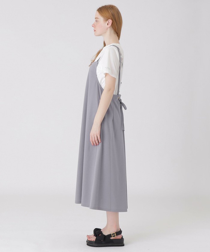 ハイカウントシルケットポンチエプロンドレス×Tシャツセット ハイカウントシルケットポンチエプロンドレス×Tシャツセット(505262639