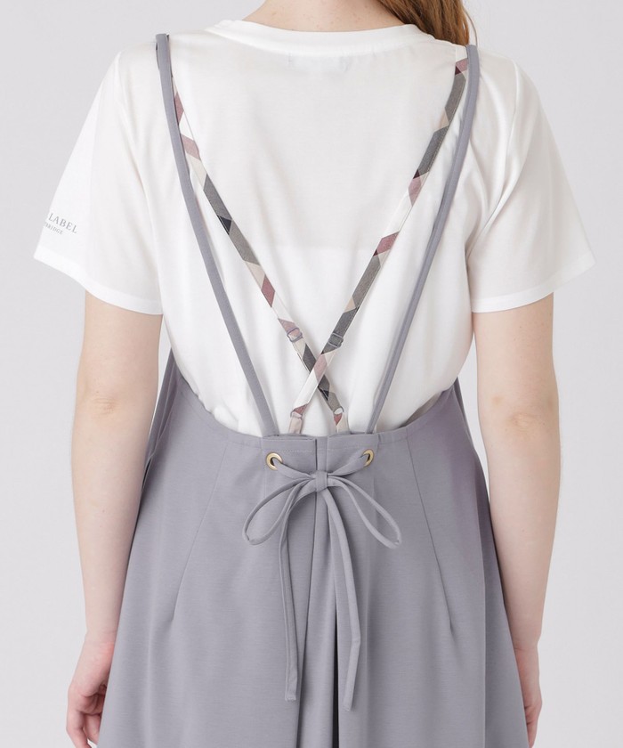 ハイカウントシルケットポンチエプロンドレス×Tシャツセット(505262639