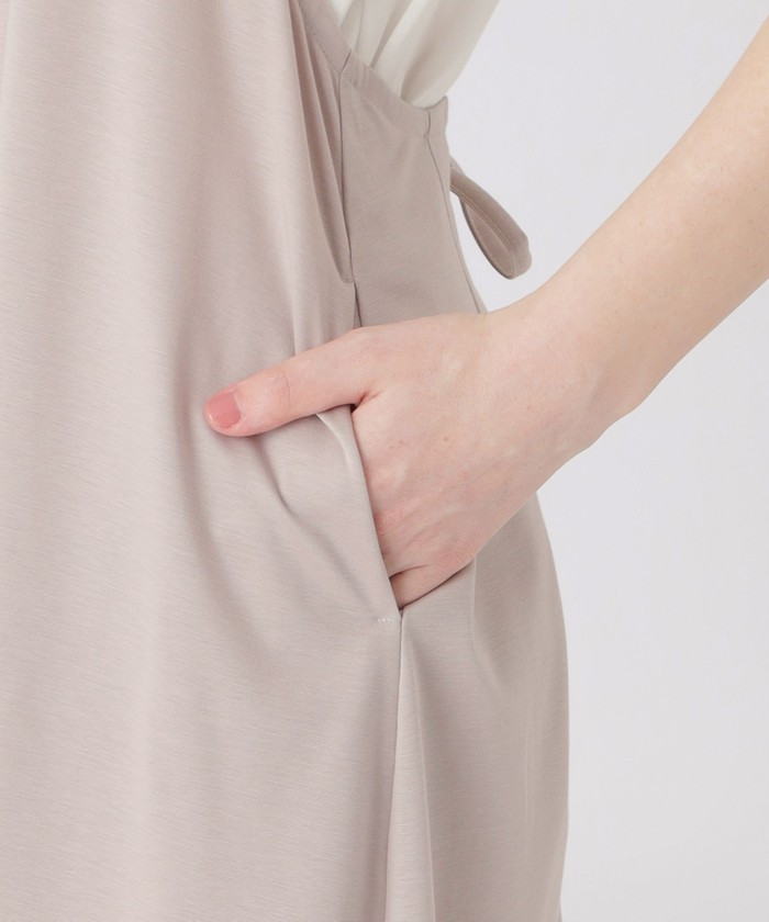 ハイカウントシルケットポンチエプロンドレス×Tシャツセット(505262639