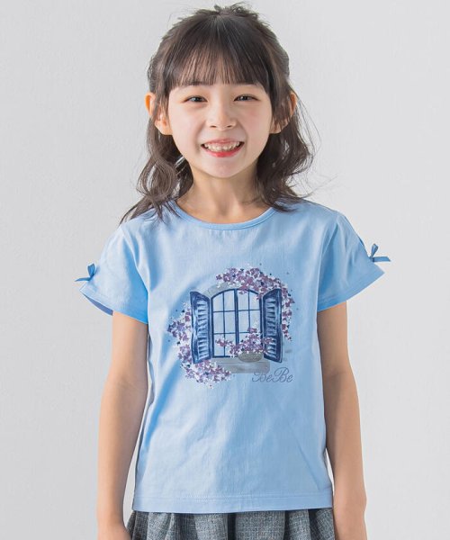 BeBe(ベベ)/ウィンドウプリントTシャツ(90~150cm)/img04