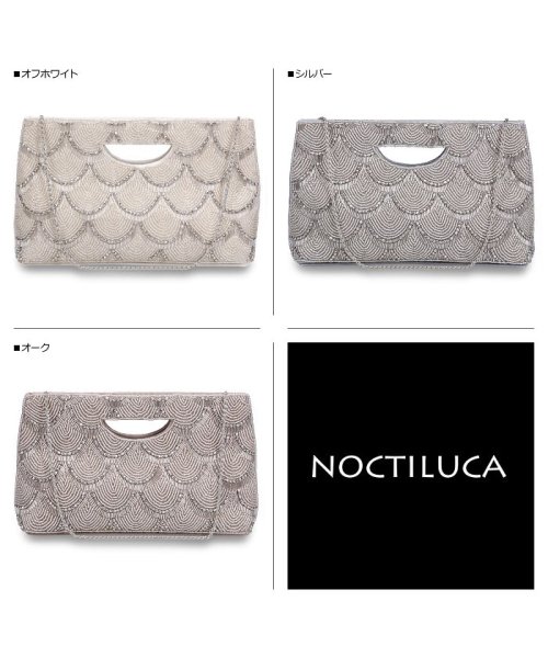 NOCTILUCA(NOCTILUCA)/ノクチルカ NOCTILUCA パーティーバッグ ショルダーバッグ クラッチバッグ レディース 2WAY ビーズ 結婚式 ホワイト シルバー ベージュ 白 55/img02