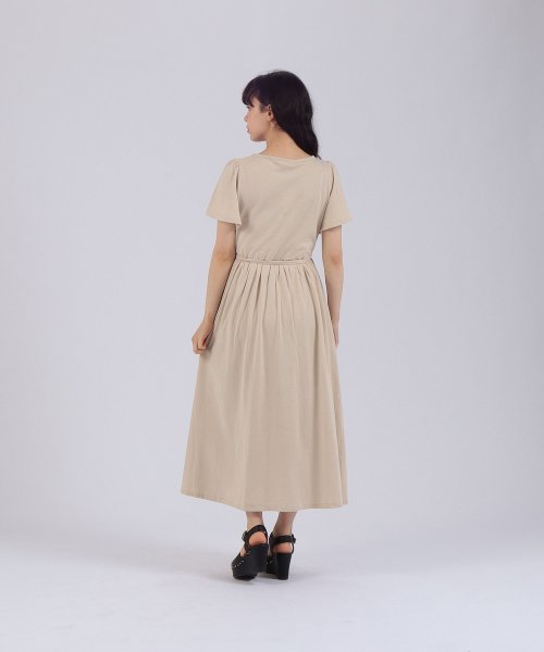 To b. by agnes b. OUTLET(トゥー　ビー　バイ　アニエスベー　アウトレット)/【Outlet】WT32 ROBE フレアスリーブジャージーワンピース/img02