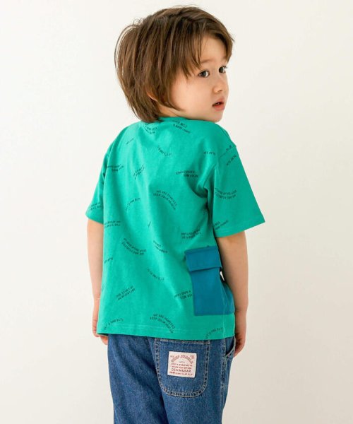 SLAP SLIP(スラップスリップ)/カーゴ風ポケット付ロゴ柄半袖Tシャツ(80~130cm)/img03