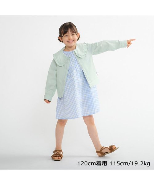 moujonjon(ムージョンジョン)/【子供服】 moujonjon (ムージョンジョン) 衿フリルジャケット 90cm～140cm M40110/img09