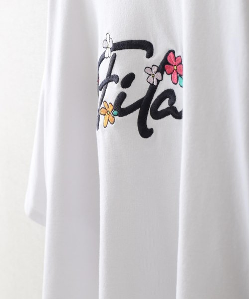 ZIP FIVE(ジップファイブ)/花柄ロゴ半袖Tシャツ/img03
