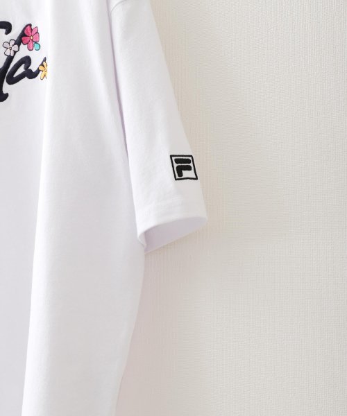 ZIP FIVE(ジップファイブ)/花柄ロゴ半袖Tシャツ/img05