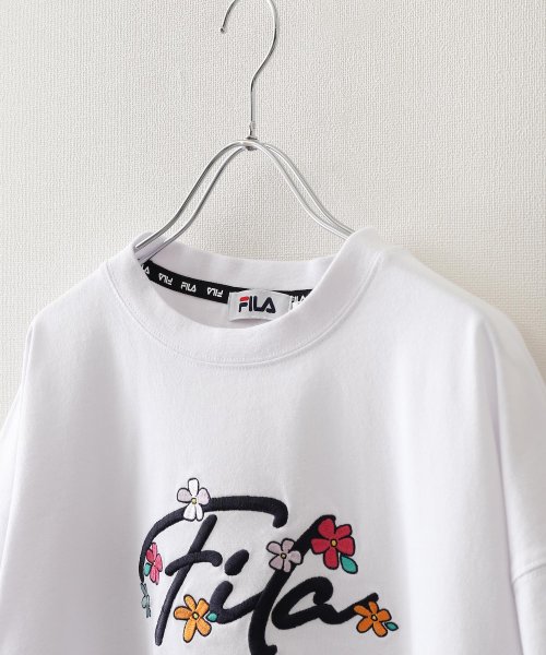 ZIP FIVE(ジップファイブ)/花柄ロゴ半袖Tシャツ/img08