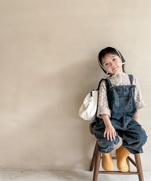 aimoha(aimoha（アイモハ）)/【aimoha－KIDS－】韓国子供服　アメリカワークデニムサロペット/img01