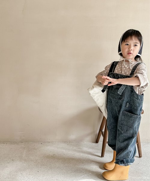 aimoha(aimoha（アイモハ）)/【aimoha－KIDS－】韓国子供服　アメリカワークデニムサロペット/img04