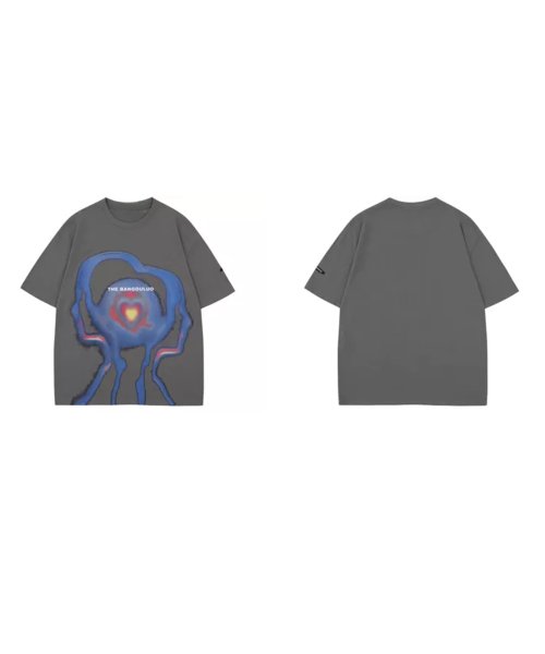 HOOK(HOOK（フック）)/【HOOK】個性派抽象画プリント半袖ビッグTシャツ/img03