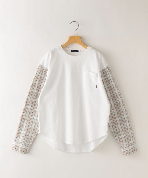 SHIPS KIDS(シップスキッズ)/SHIPS KIDS:145～160cm / チェックシャツ コンビ カットソー/img11