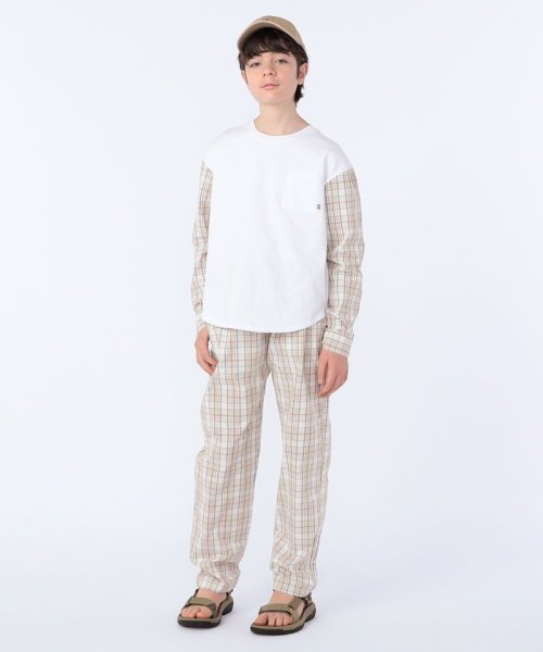 SHIPS KIDS(シップスキッズ)/SHIPS KIDS:145～160cm / チェックシャツ コンビ カットソー/img13