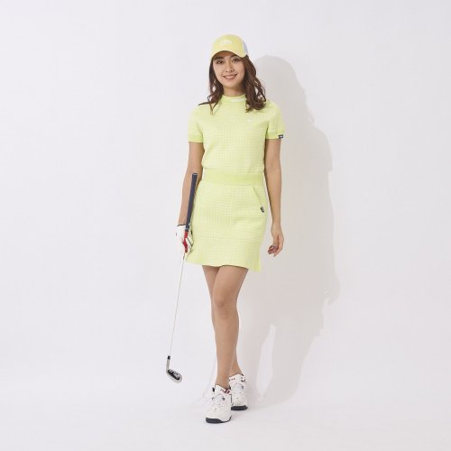 FILA GOLF(フィラゴルフ（レディース）)/【ゴルフ】軽量ニット チェック柄 裾フレアスカート レディース/img12