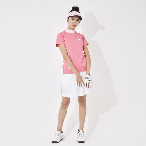 FILA GOLF(フィラゴルフ（レディース）)/【ゴルフ】ジャガード半袖モックネックシャツ レディース/img16