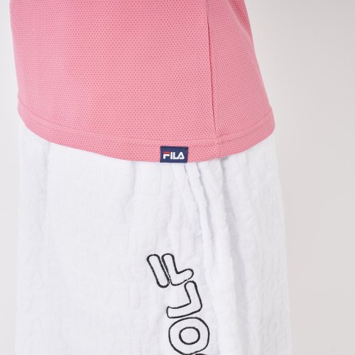 FILA GOLF(フィラゴルフ（レディース）)/【ゴルフ】ジャガード半袖モックネックシャツ レディース/img20