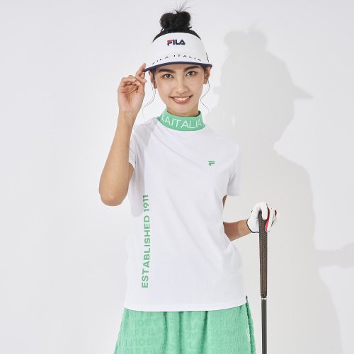 FILA GOLF(フィラゴルフ（レディース）)/【ゴルフ】ジャガード半袖モックネックシャツ レディース/img24