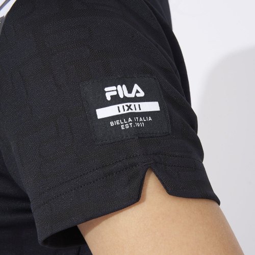 FILA GOLF(フィラゴルフ（レディース）)/【ゴルフ】ECOジャガード ロゴ柄 モックネックTシャツ　レディース/img18