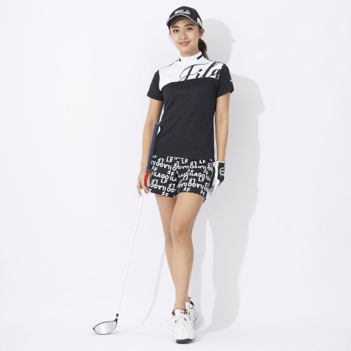 FILA GOLF(フィラゴルフ（レディース）)/【ゴルフ】ECOジャガード ロゴ柄 モックネックTシャツ　レディース/img22