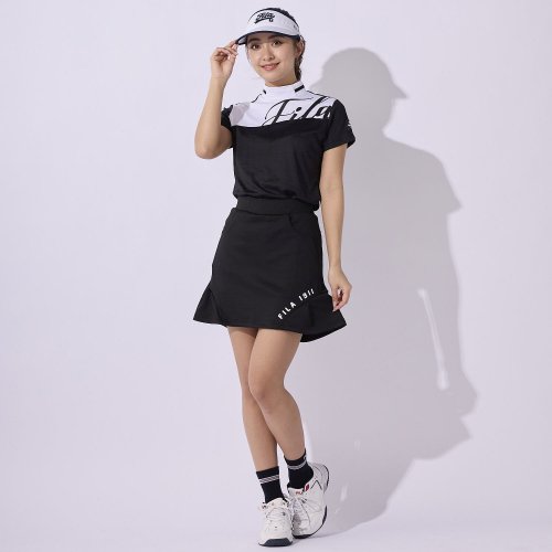 FILA GOLF(フィラゴルフ（レディース）)/【ゴルフ】ECOジャガード ロゴ柄 モックネックTシャツ　レディース/img27