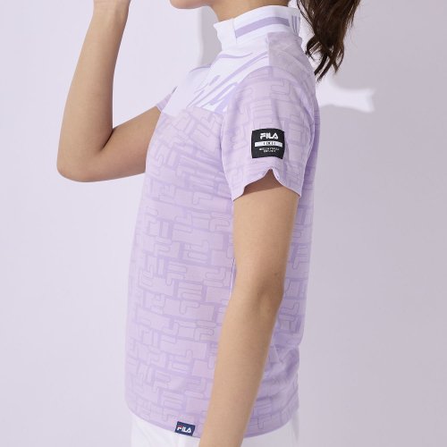 FILA GOLF(フィラゴルフ（レディース）)/【ゴルフ】ECOジャガード ロゴ柄 モックネックTシャツ　レディース/img43