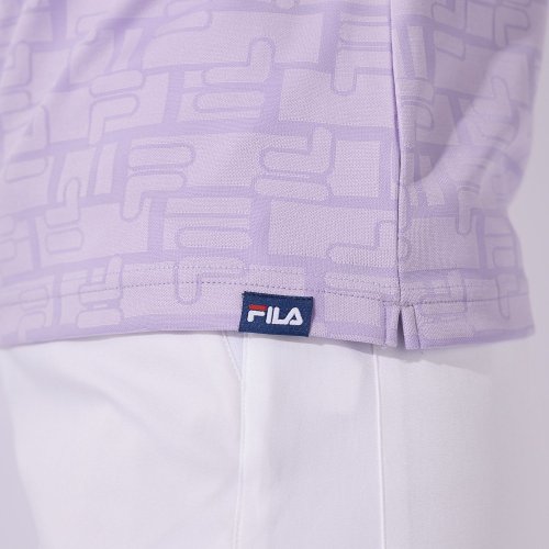 FILA GOLF(フィラゴルフ（レディース）)/【ゴルフ】ECOジャガード ロゴ柄 モックネックTシャツ　レディース/img47